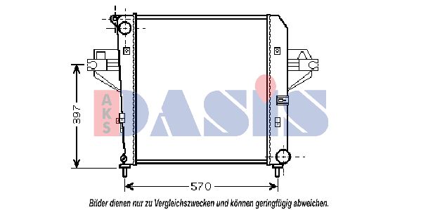 AKS DASIS radiatorius, variklio aušinimas 520116N